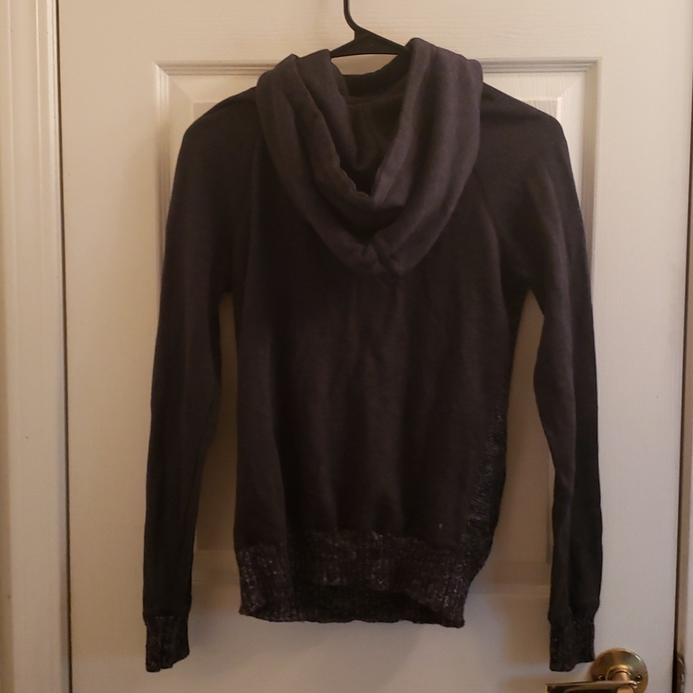 Garage Gray Drawstring Hoodie Size XS - Picture 6 of 8